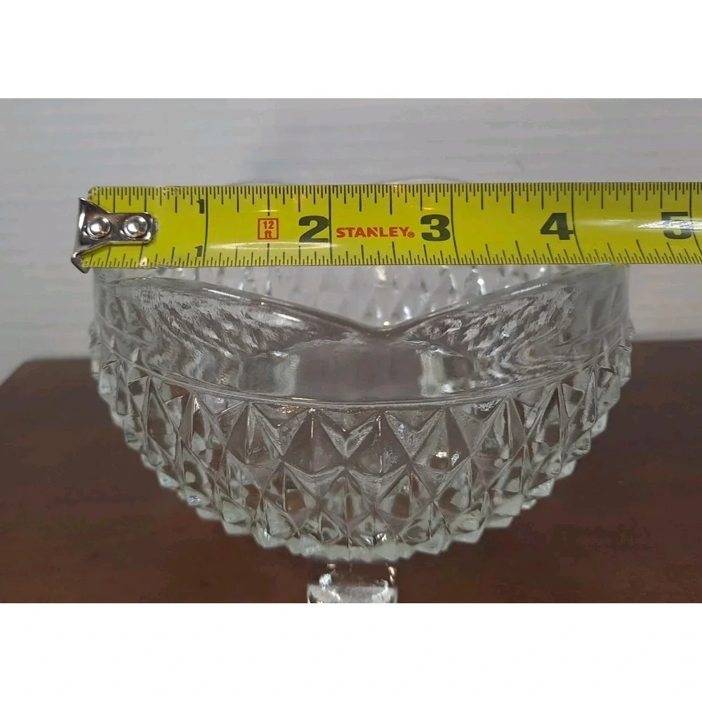 NIB Crystal Emporium Footed Centerpiece Bowl 4.75
